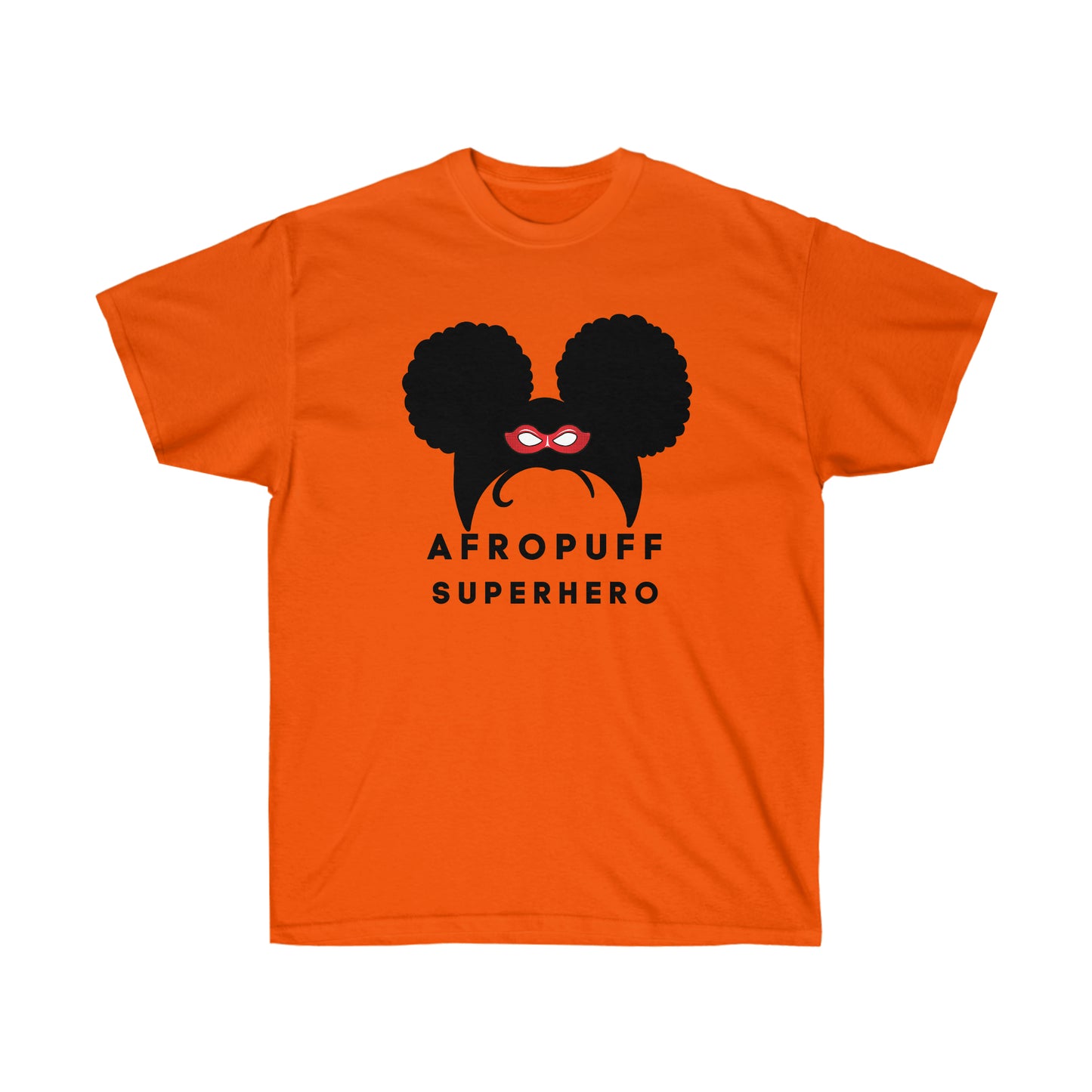 Afro Puff Superhero | Adult Unisex Ultra Cotton Tee | Superhero Fashion