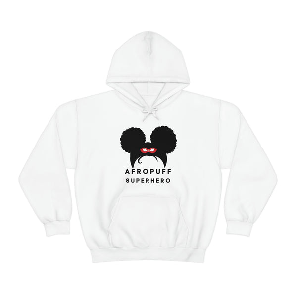 Afro Puff Superhero | Adult Unisex Heavy Blend™ Hooded Sweatshirt | Superhero Fashion Afro Puff Superhero | Adult Unisex Heavy Blend™ Hooded Sweatshirt | Superhero Fashion