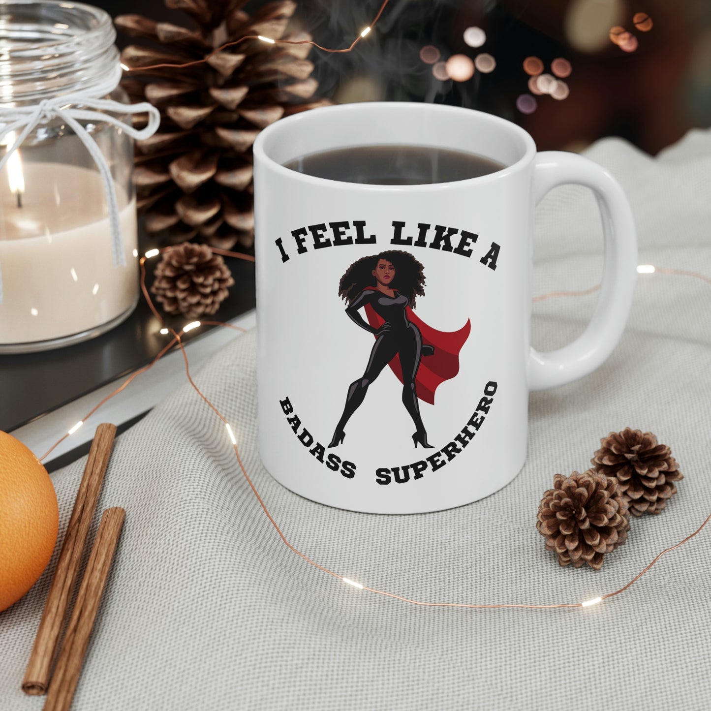 Badass Superhero | Ceramic Mug 11oz | Superhero Lifestyle and Accessories