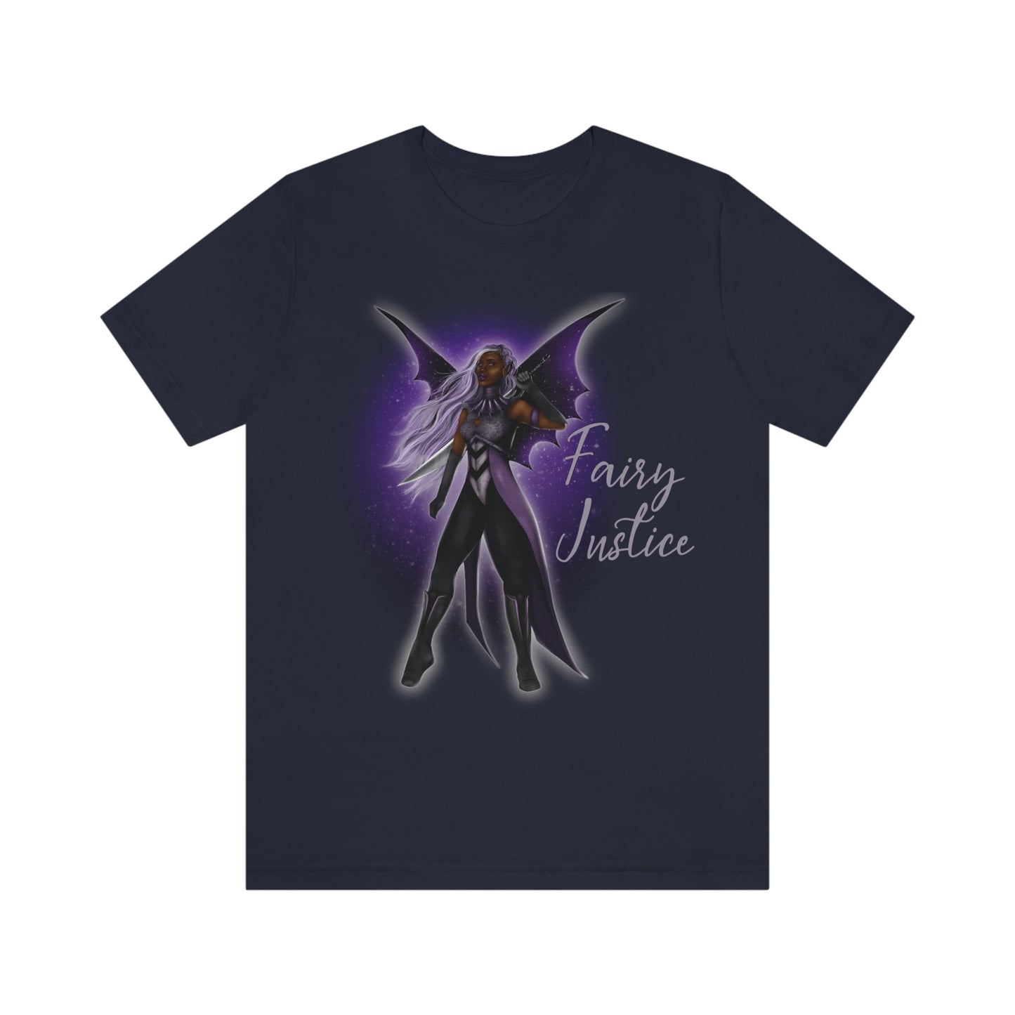 Dark Fairy Justice | Adult Unisex Jersey Short Sleeve Tee | Black Fae Day Fashion