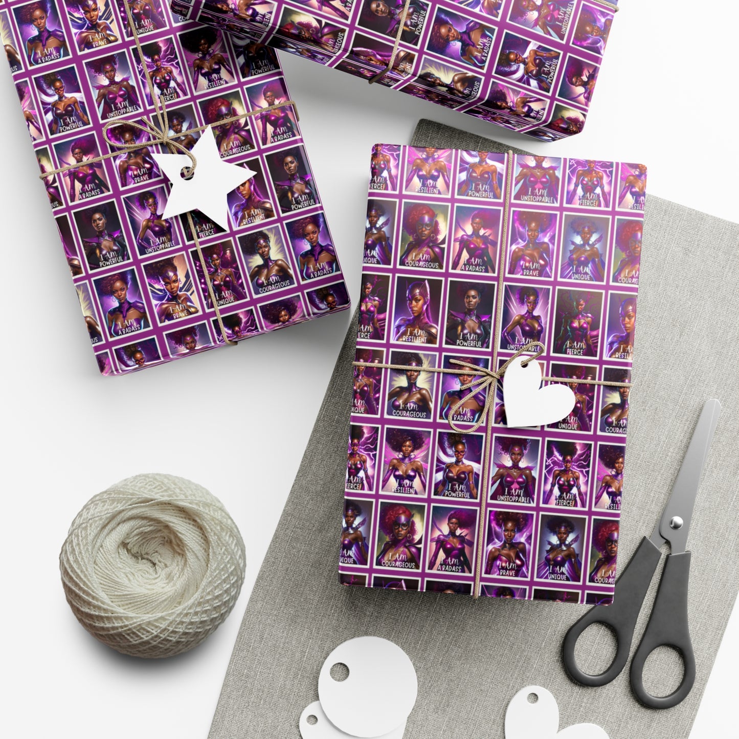 I AM A SUPERHERO | Gift Wrap Paper | Affirmations Accessories