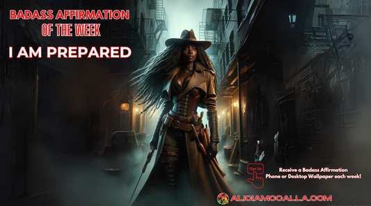 a badass Black woman in her 30s depicted as a monster slayer.