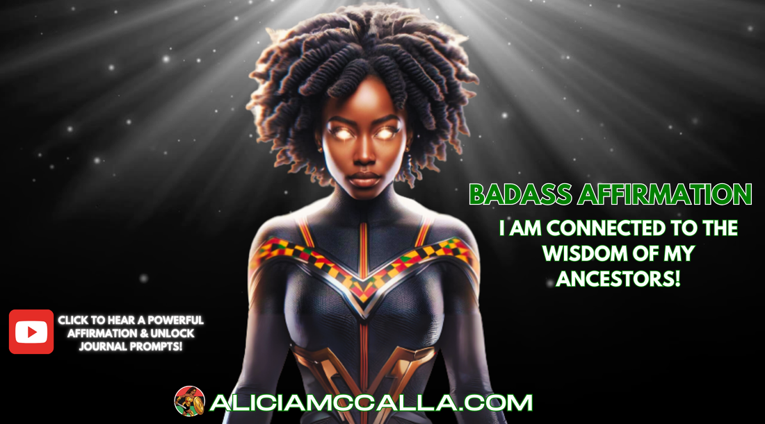 Kente Superhero Affirmation For Juneteenth