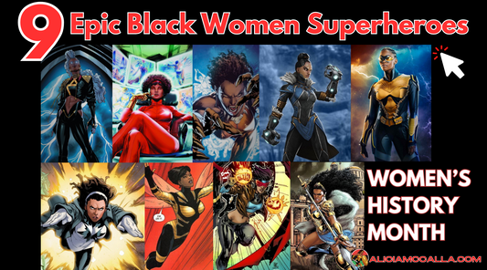 Storm Marvel, Misty Knight, Vixen DC, Shuri, Thunder DC, Photon, Bumblebee, Rocket, Nubia DC