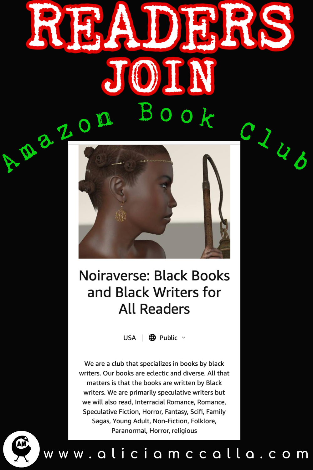 Virtual Author Reading with Noiraverse Book Club