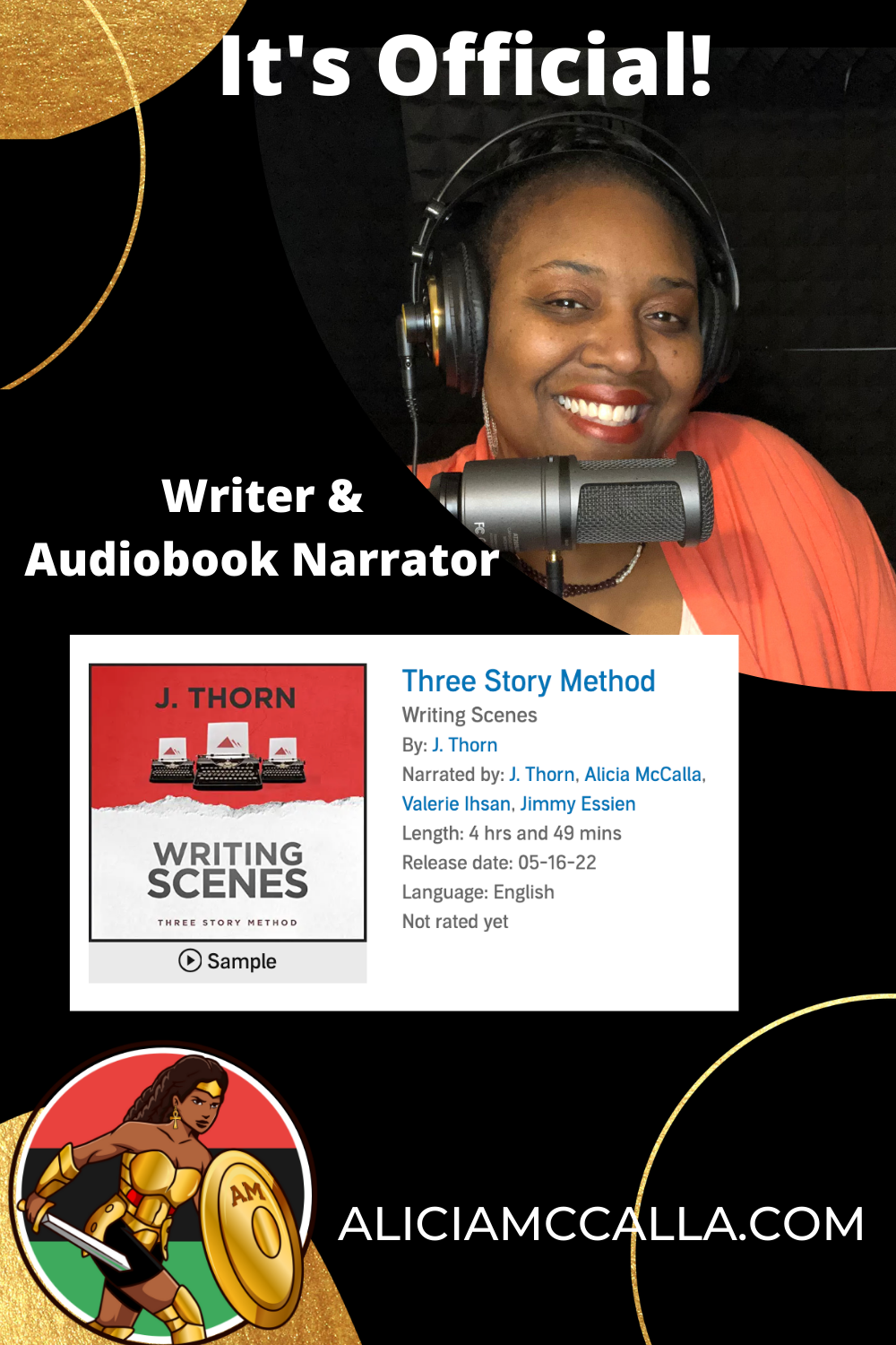 it's Official: I'm a writer & Audiobook narrator!