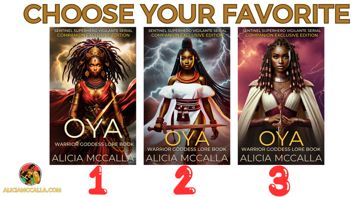 Your Opinion Matters! Vote for the Upcoming OYA Warrior Goddess Lore Book Cover