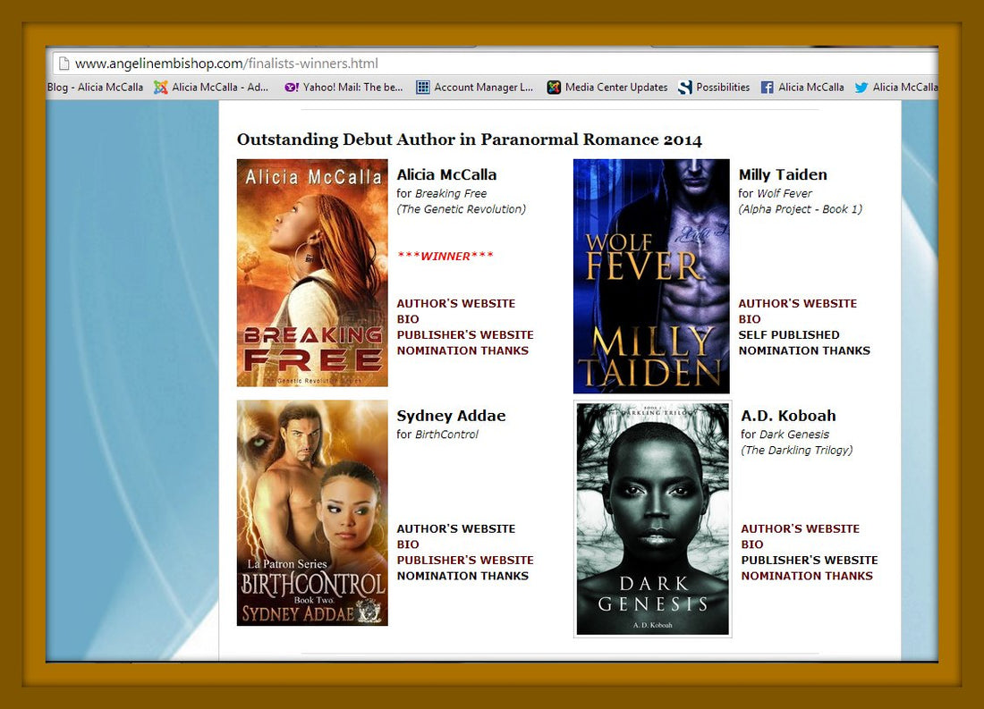 Breaking Free is an AMB Ovation Award Winner