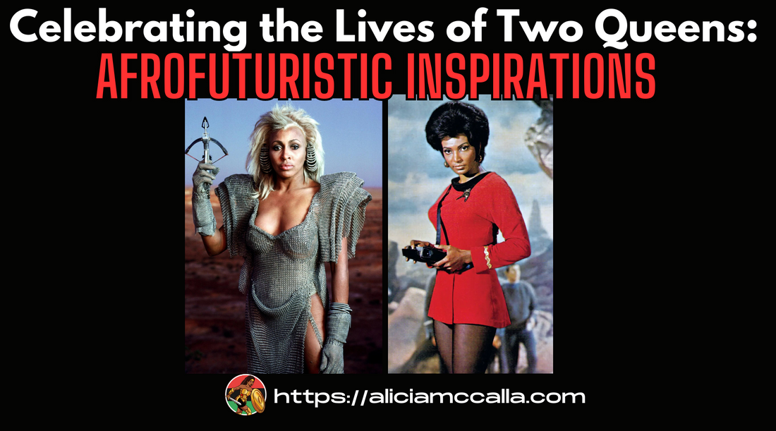 Tina Turner as Auntie Entity and Nichelle Nichols as Lieutenant Uhura being Celebrated as powerful Afrofuturistic Inspirations 