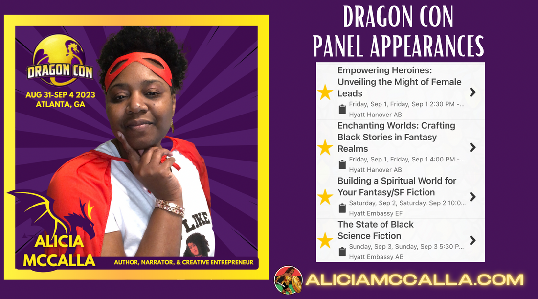 Alicia McCalla Dragon Con 2023 Appearances and Panel Discussions