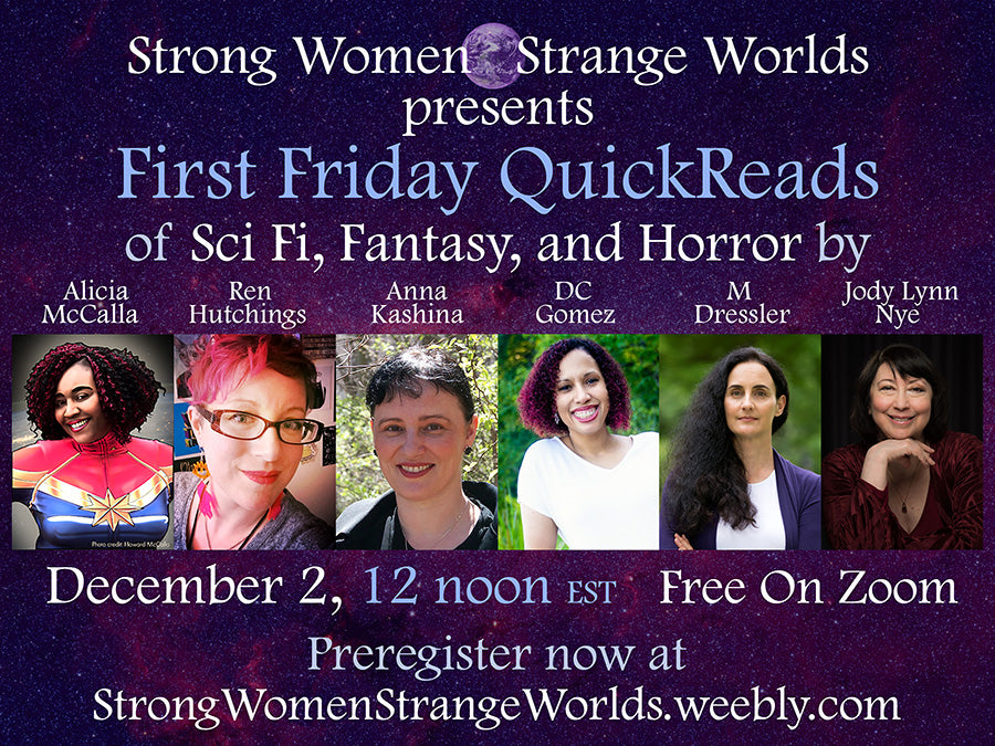 VIRTUAL author reading with strong women strange worlds