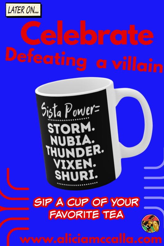 Sista Power Superhero Names Mug: Celebrate Defeating Villains