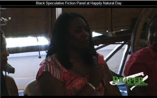 See Alicia McCalla's First Author Panel on  Black Speculative Fiction at Happily Natural Day