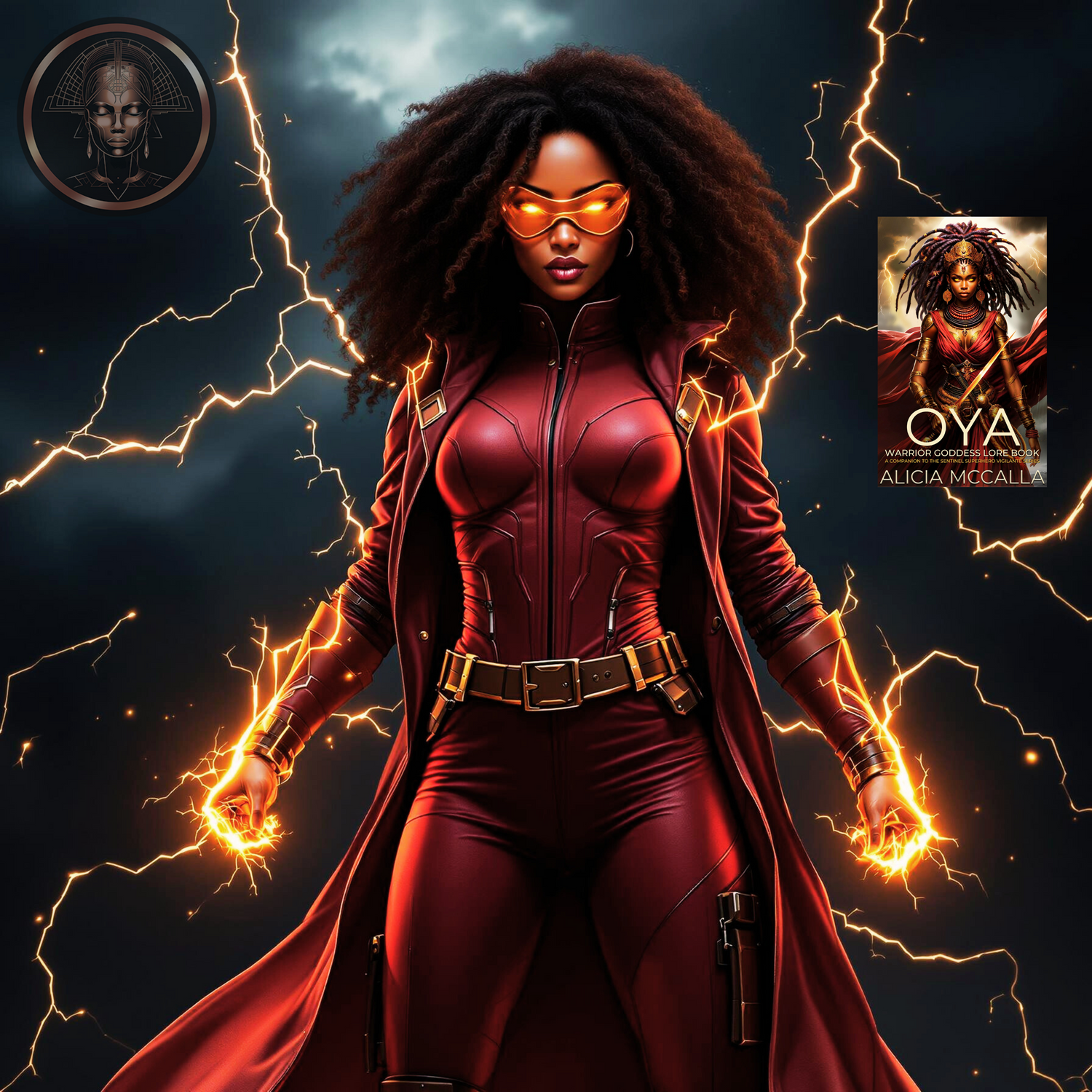Tia Jackson Black female Vigilante Collection with Oya Warrior Goddess