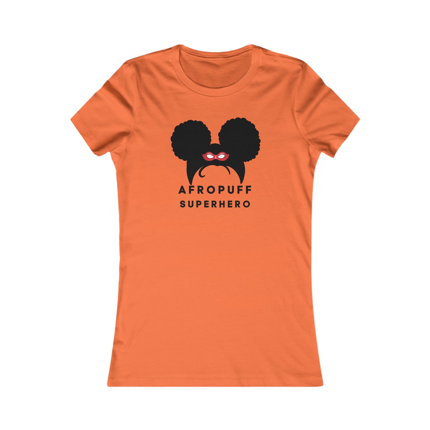 Afro Puff Superhero | Adult Women's Favorite Tee | Superhero Fashion