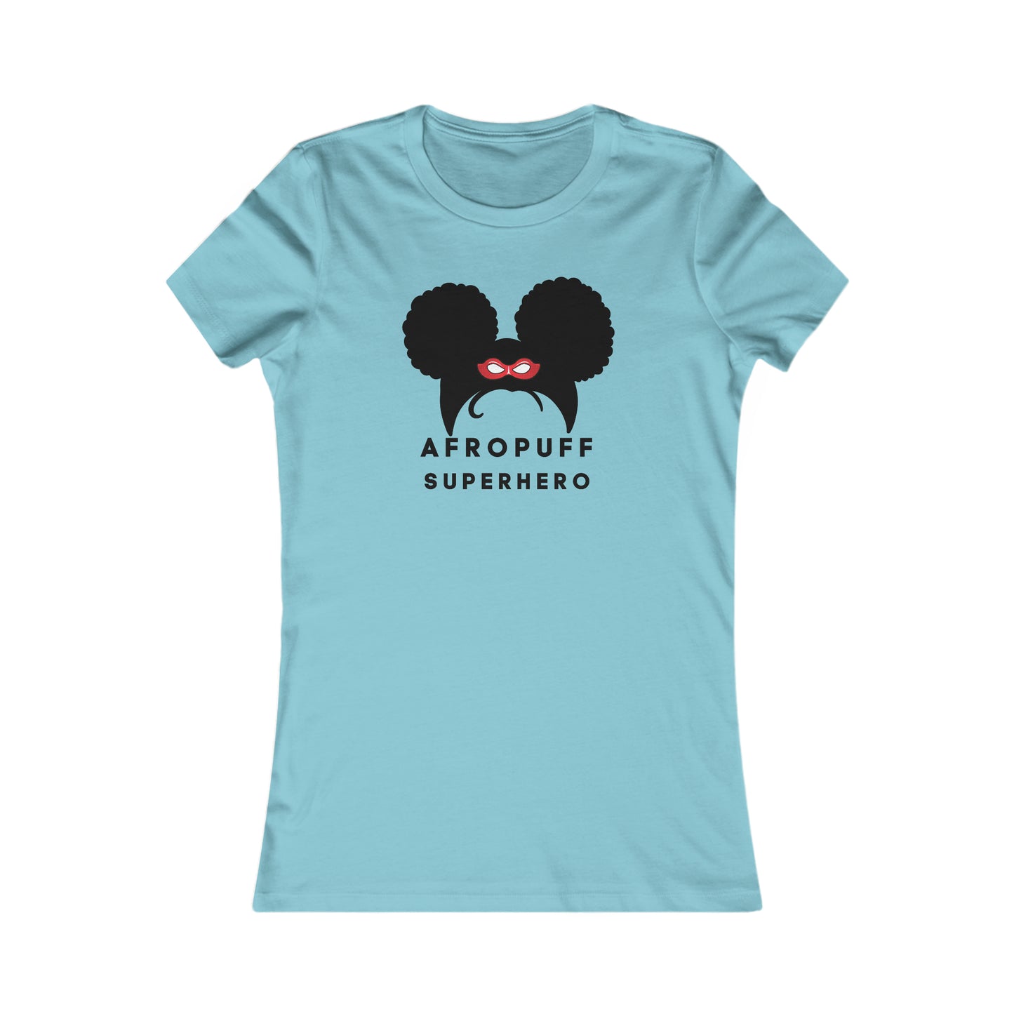 Afro Puff Superhero | Adult Women's Favorite Tee | Superhero Fashion