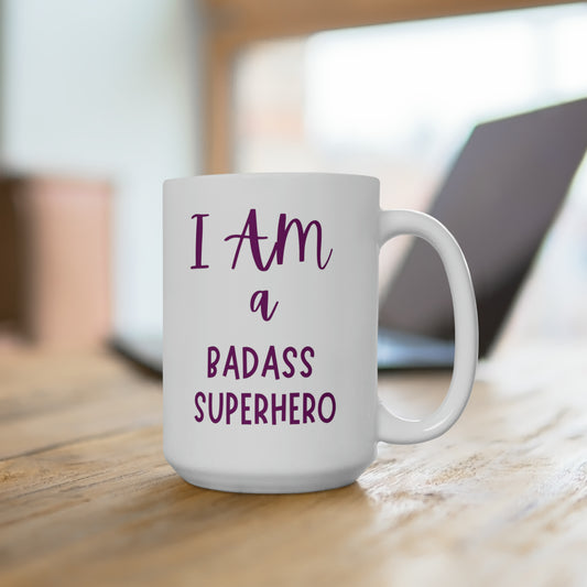 Badass Superhero Collection | Ceramic Mug 15oz | Superhero Lifestyle and Accessories