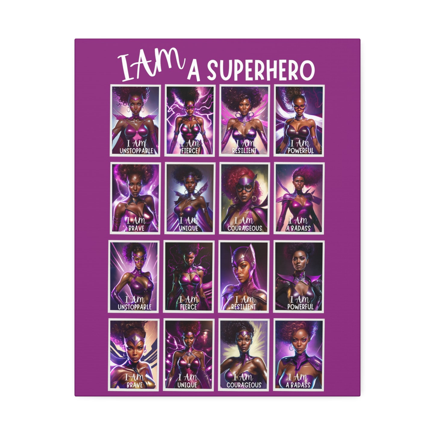 I AM A SUPERHERO | Canvas Stretched, 1.5'' | Affirmations Accessories