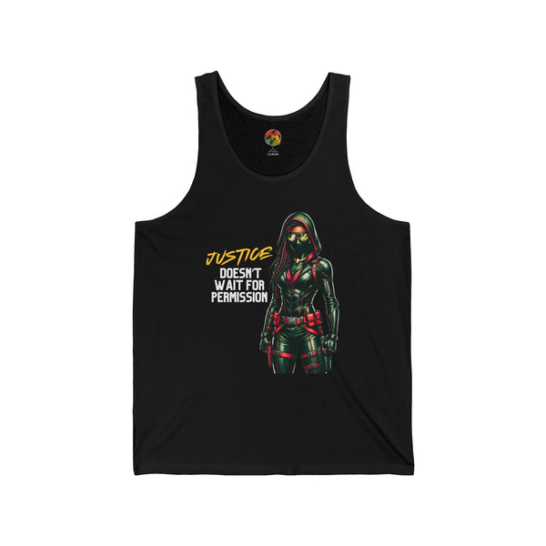 Street Justice Vigilante | Adult Unisex Jersey Tank | Summer Crime Fighter Fashion