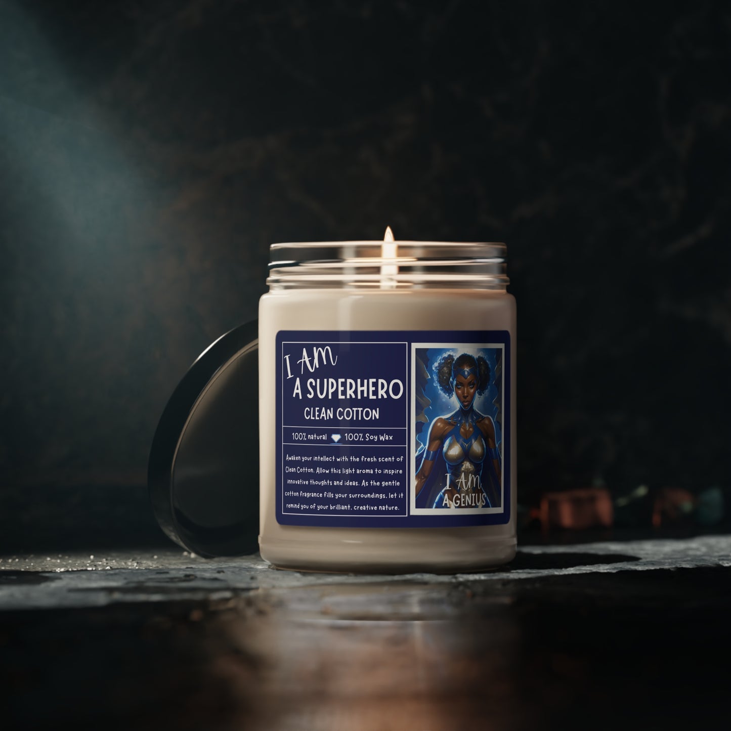 BLACK GREEK SORORITIES SUPERHERO | Scented Soy Candle, 9oz | Affirmations Meditation Accessories