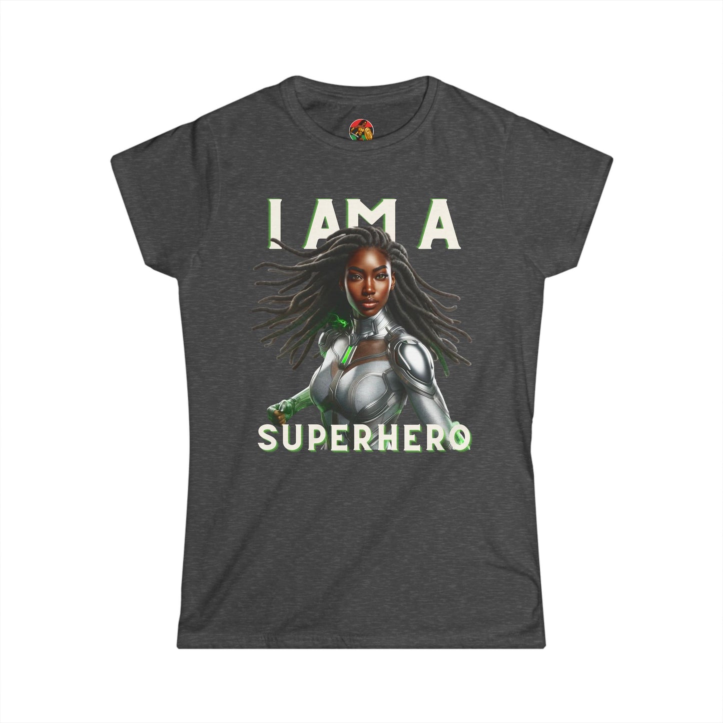 THE SILVER SOLDIER "I AM A SUPERHERO" | Adult Women's Softstyle Tee | Superhero Fashion