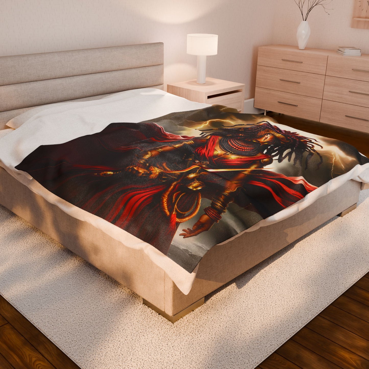 OYA WARRIOR GODDESS | Velveteen Reading Blanket