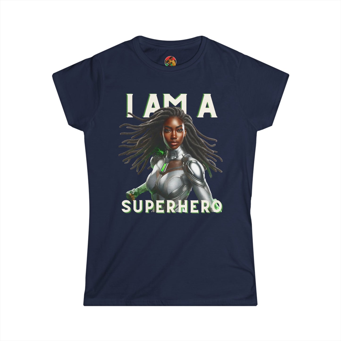 THE SILVER SOLDIER "I AM A SUPERHERO" | Adult Women's Softstyle Tee | Superhero Fashion