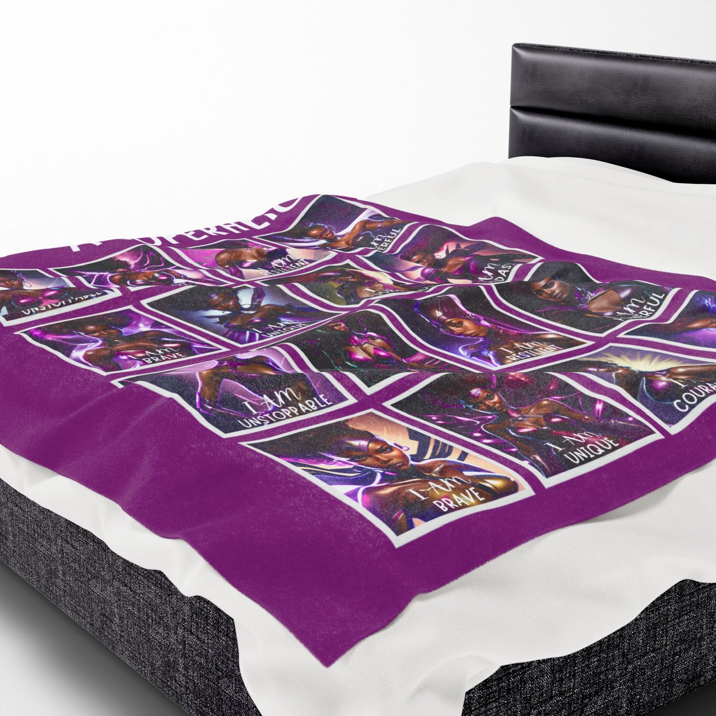 I AM A SUPERHERO | Velveteen Plush Blanket | Affirmations Accessories