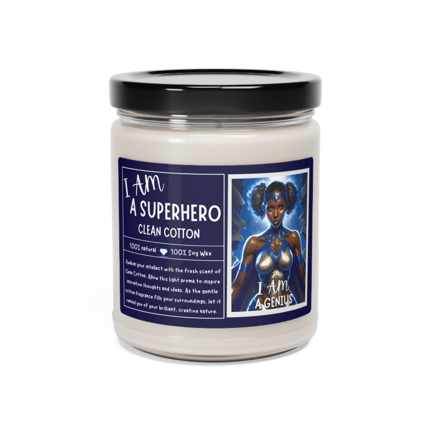 BLACK GREEK SORORITIES SUPERHERO | Scented Soy Candle, 9oz | Affirmations Meditation Accessories