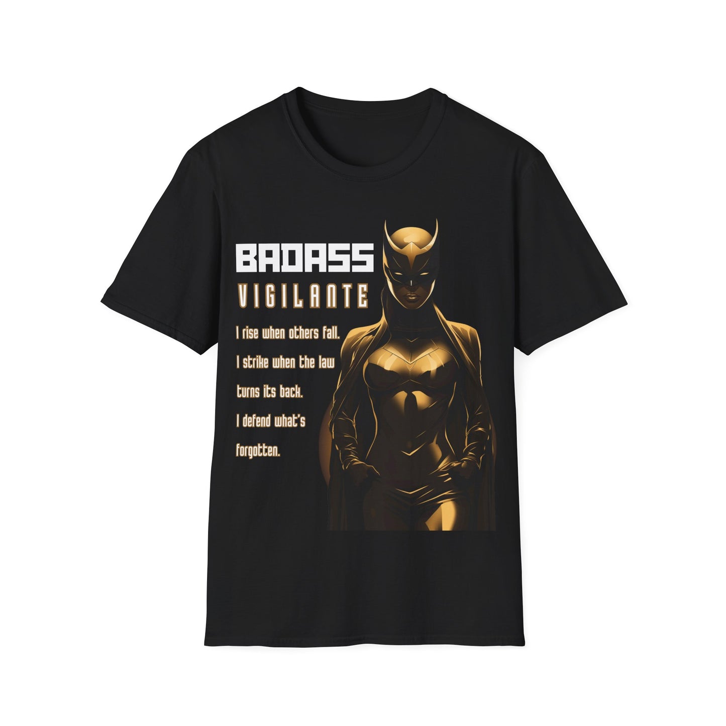 Badass Vigilante | Adult Unisex Softstyle T-Shirt  | Street Justice Fashion