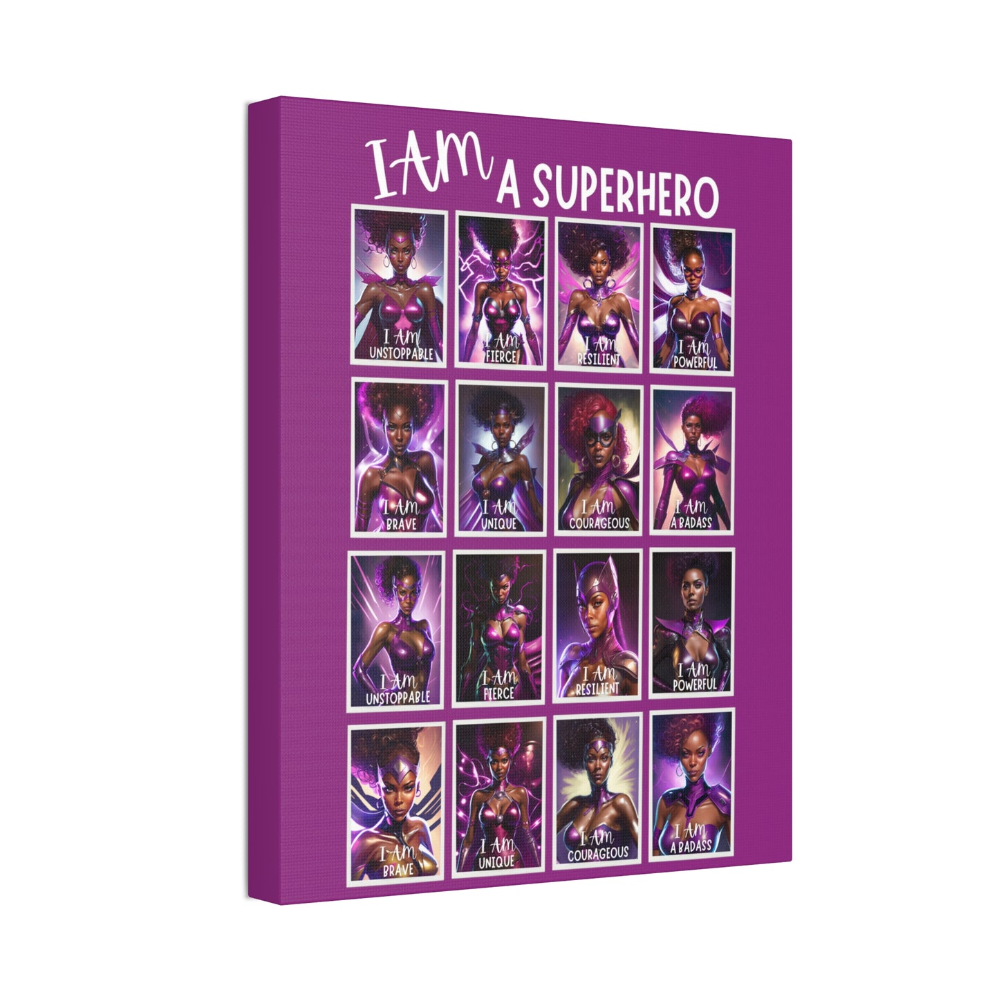 I AM A SUPERHERO | Canvas Stretched, 1.5'' | Affirmations Accessories