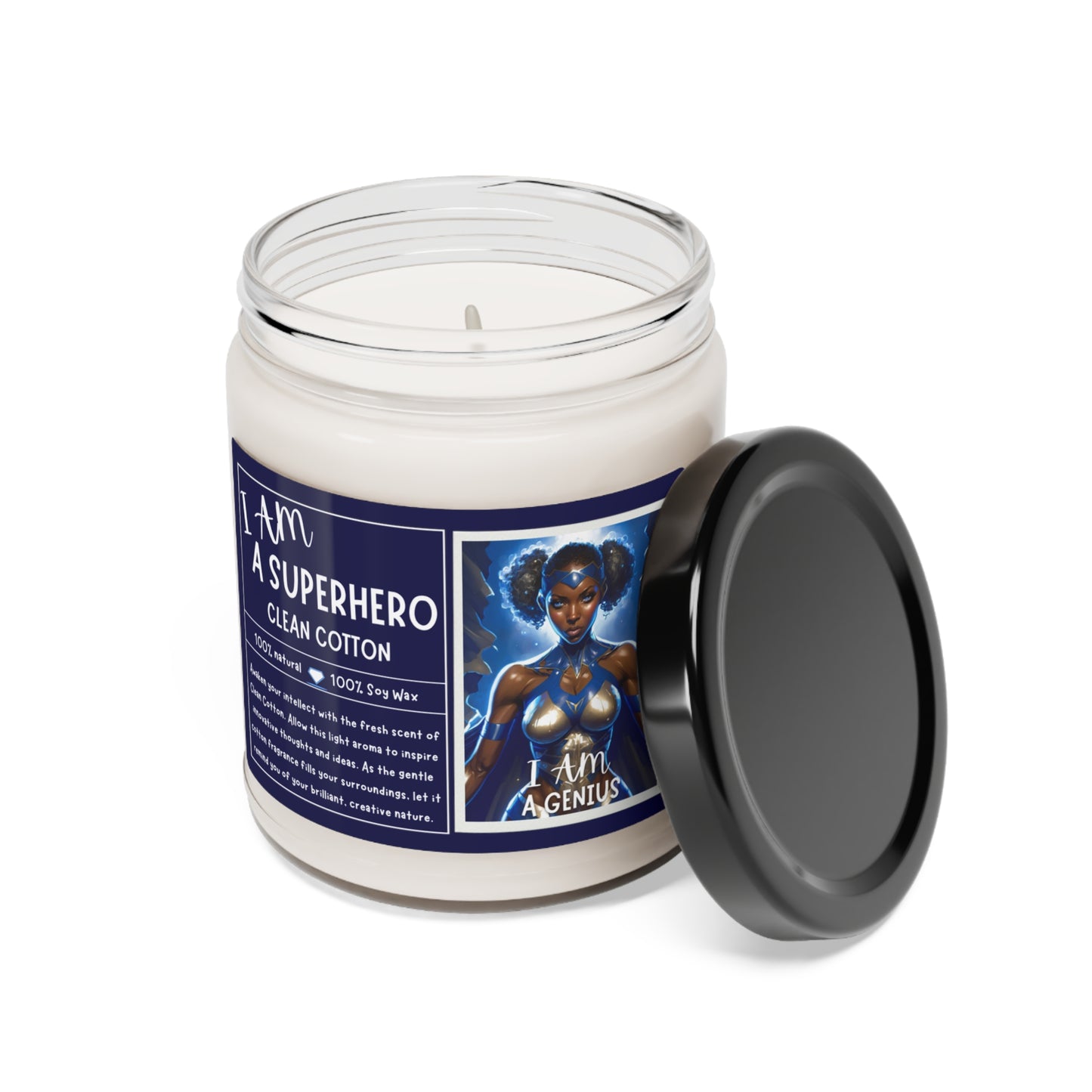 BLACK GREEK SORORITIES SUPERHERO | Scented Soy Candle, 9oz | Affirmations Meditation Accessories