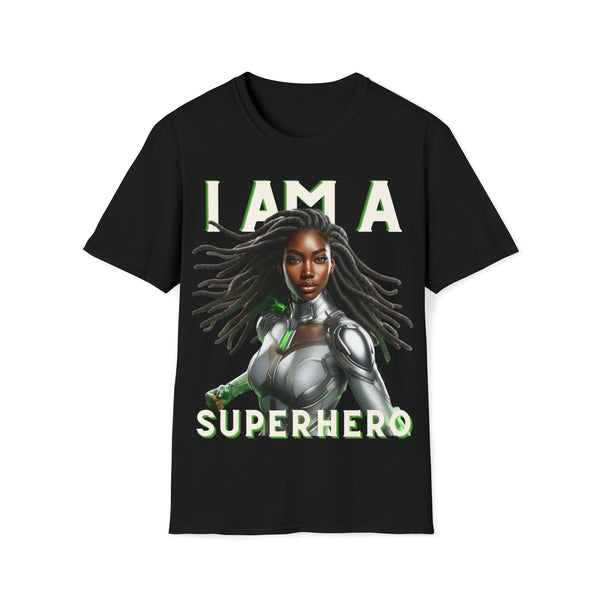 THE SILVER SOLDIER "I AM A SUPERHERO" |  Adult Unisex Softstyle T-Shirt | Superhero Fashion
