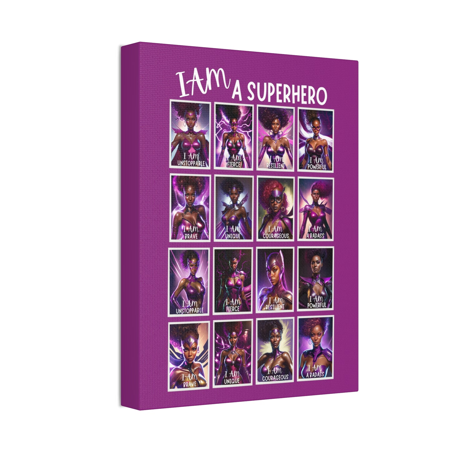 I AM A SUPERHERO | Canvas Stretched, 1.5'' | Affirmations Accessories