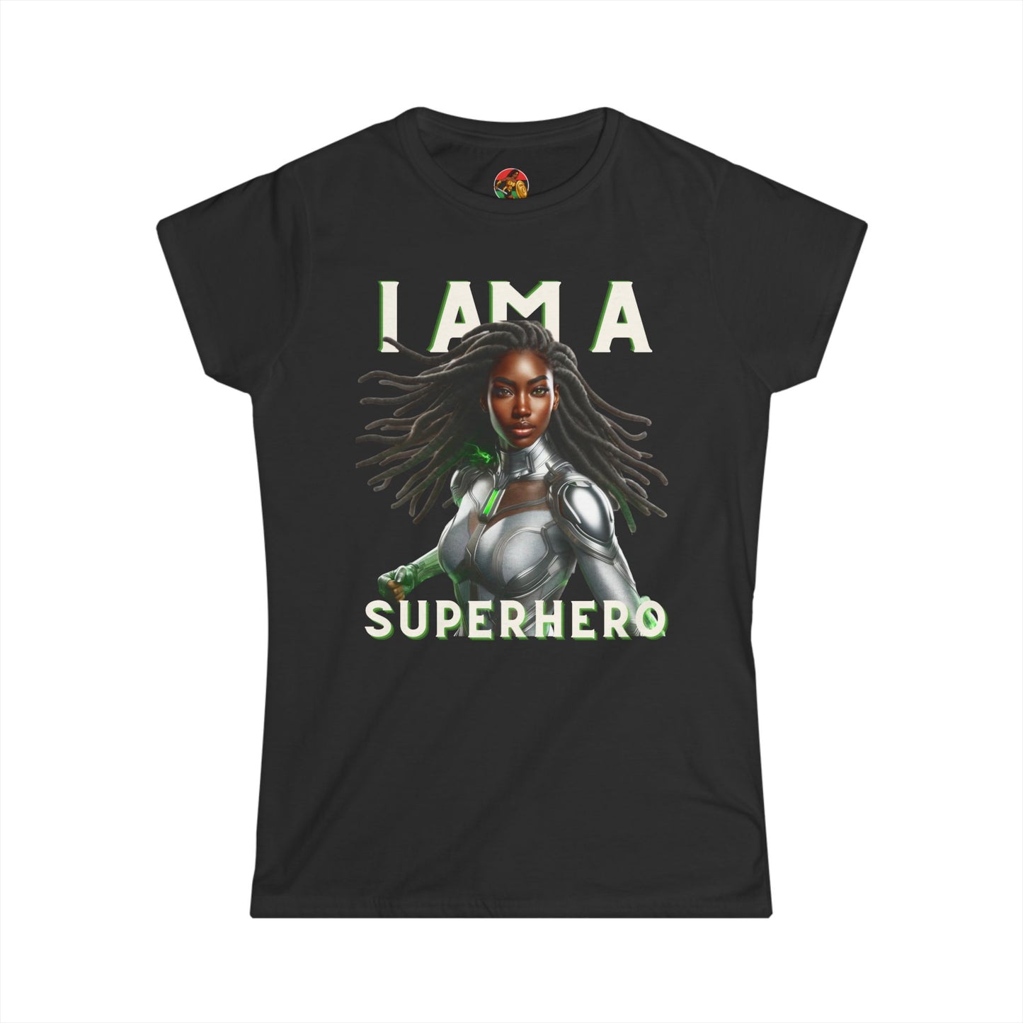 THE SILVER SOLDIER "I AM A SUPERHERO" | Adult Women's Softstyle Tee | Superhero Fashion