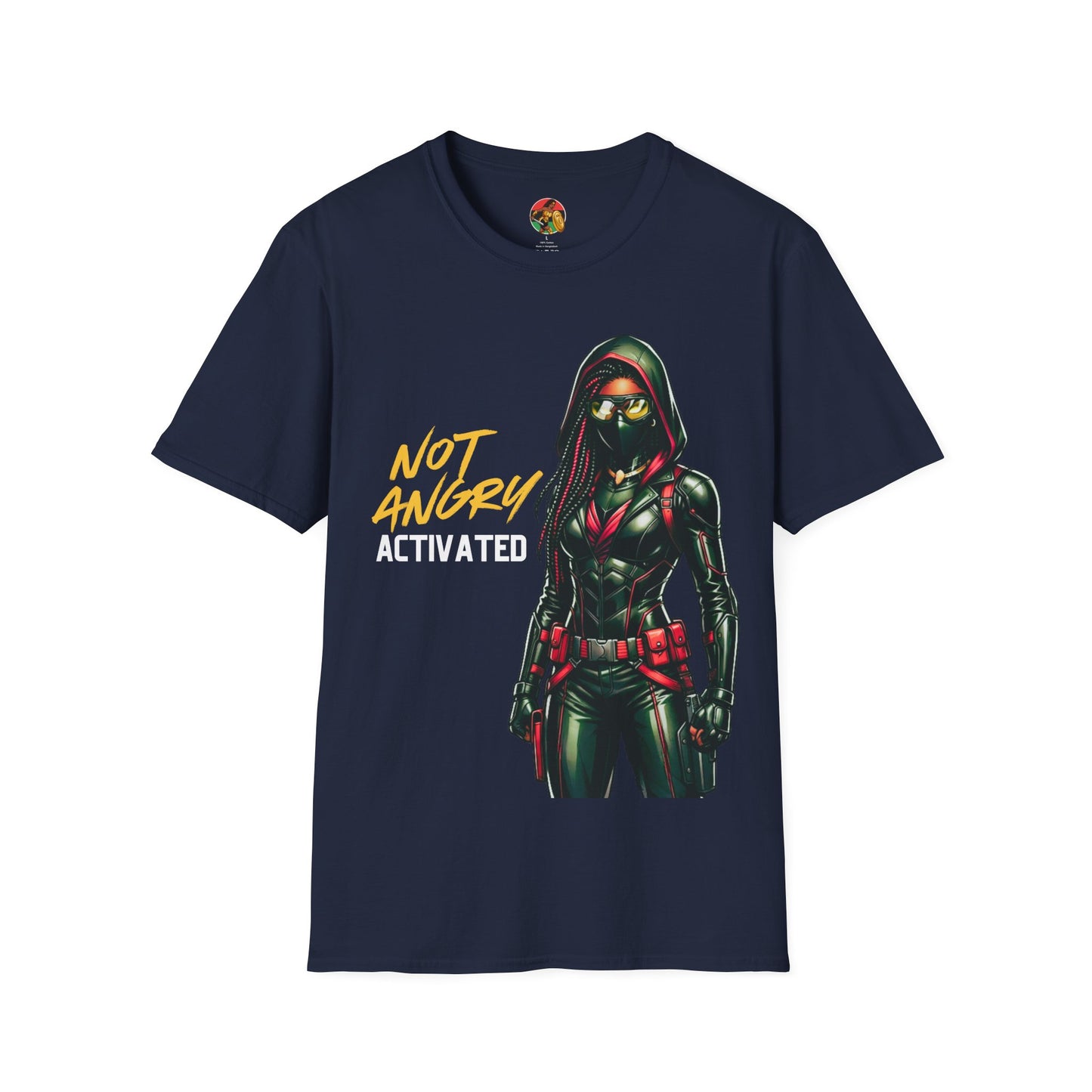 Black Woman Vigilante | Adult Unisex Softstyle T-Shirt  | Street Justice Fashion