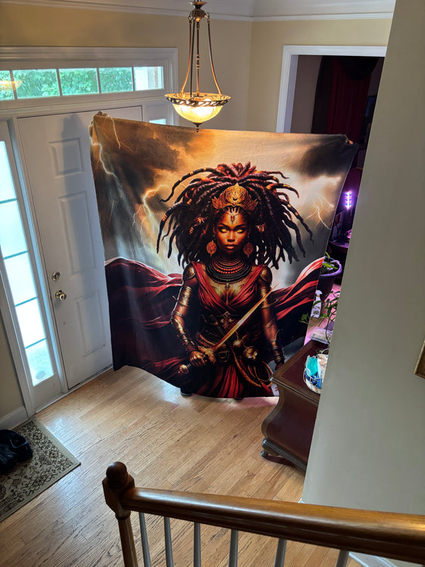 OYA WARRIOR GODDESS | Velveteen Reading Blanket