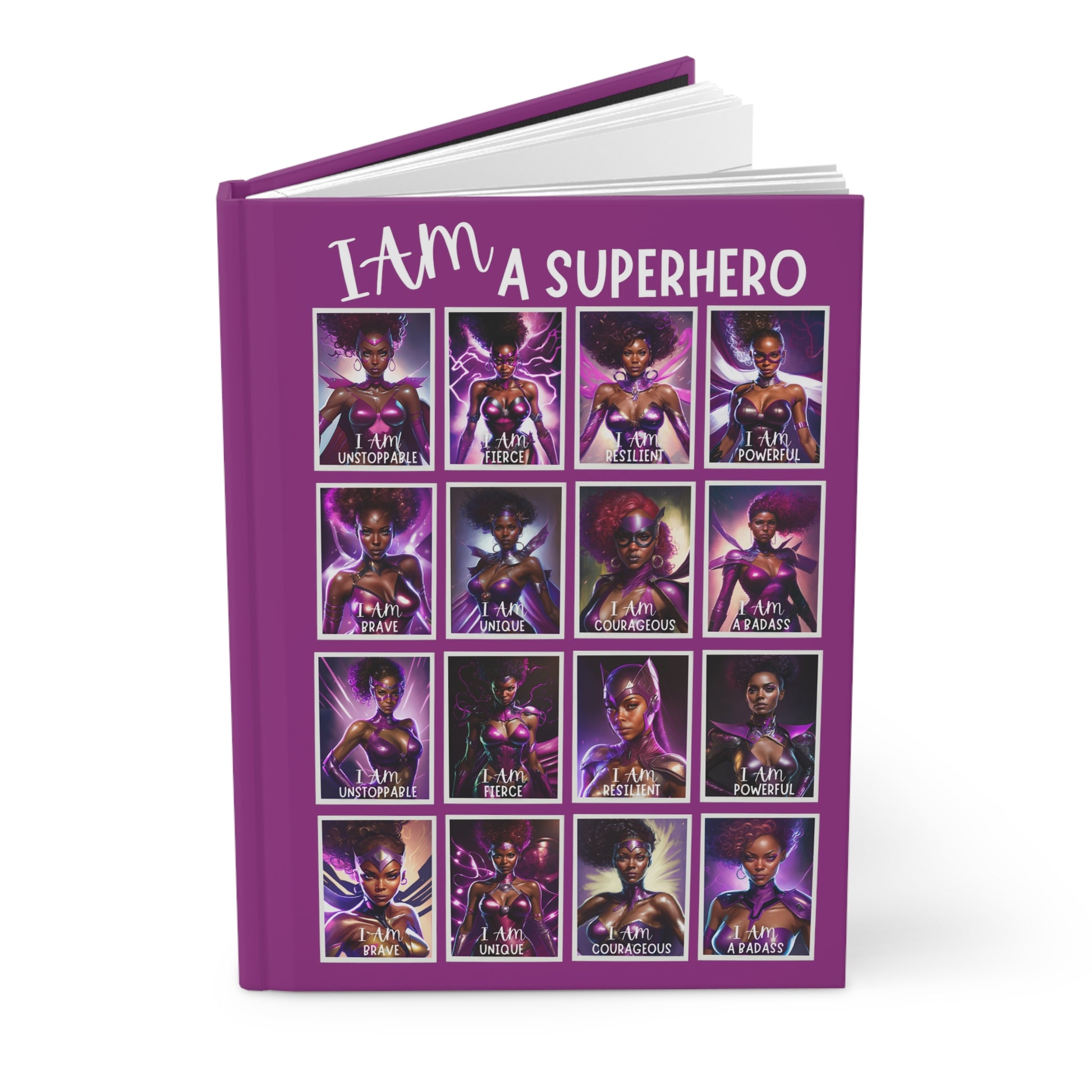 AM A SUPERHERO | Hardcover Matte-LINED Pages | Affirmations – Alicia McCalla