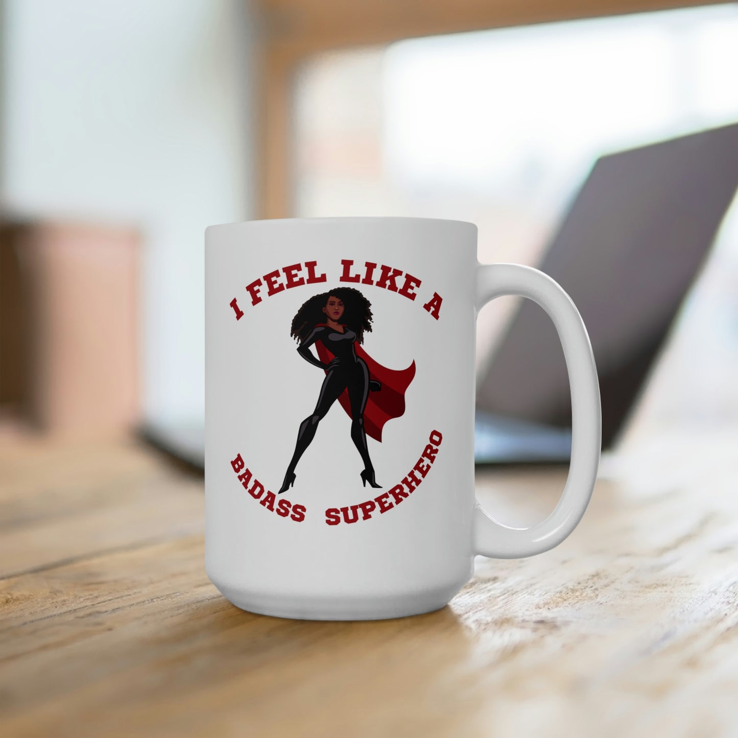 Badass Superhero | Ceramic Mug 15oz | Superhero Lifestyle and Accessories