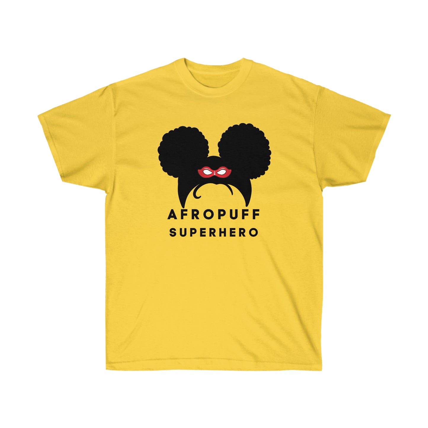 Afro Puff Superhero | Adult Unisex Ultra Cotton Tee | Superhero Fashion