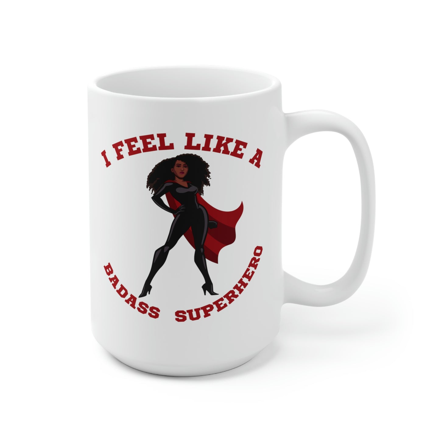 Badass Superhero | Ceramic Mug 15oz | Superhero Lifestyle and Accessories