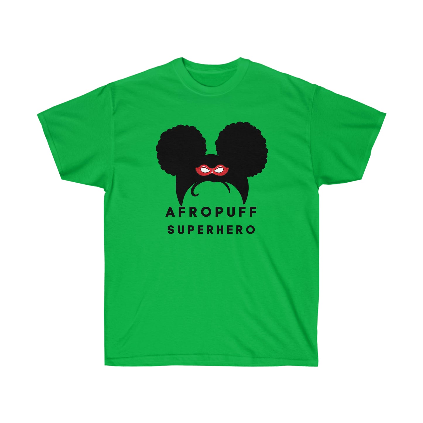 Afro Puff Superhero | Adult Unisex Ultra Cotton Tee | Superhero Fashion