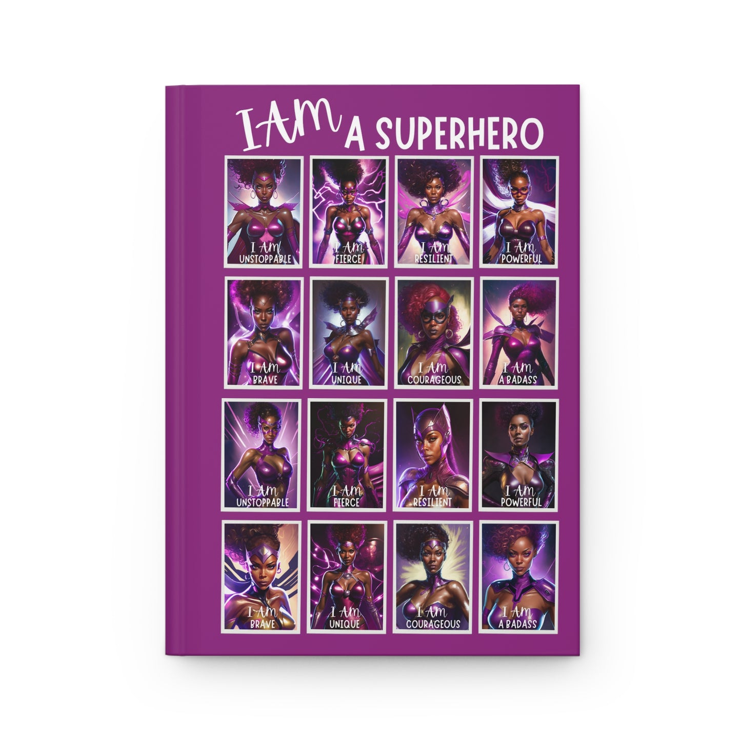 I AM A SUPERHERO | Hardcover Journal Matte-LINED Pages | Affirmations Accessories