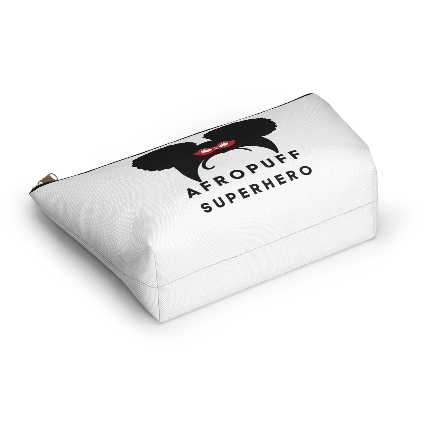 Afro Puff Superhero | Accessory Pouch w T-bottom | Superhero Accessories