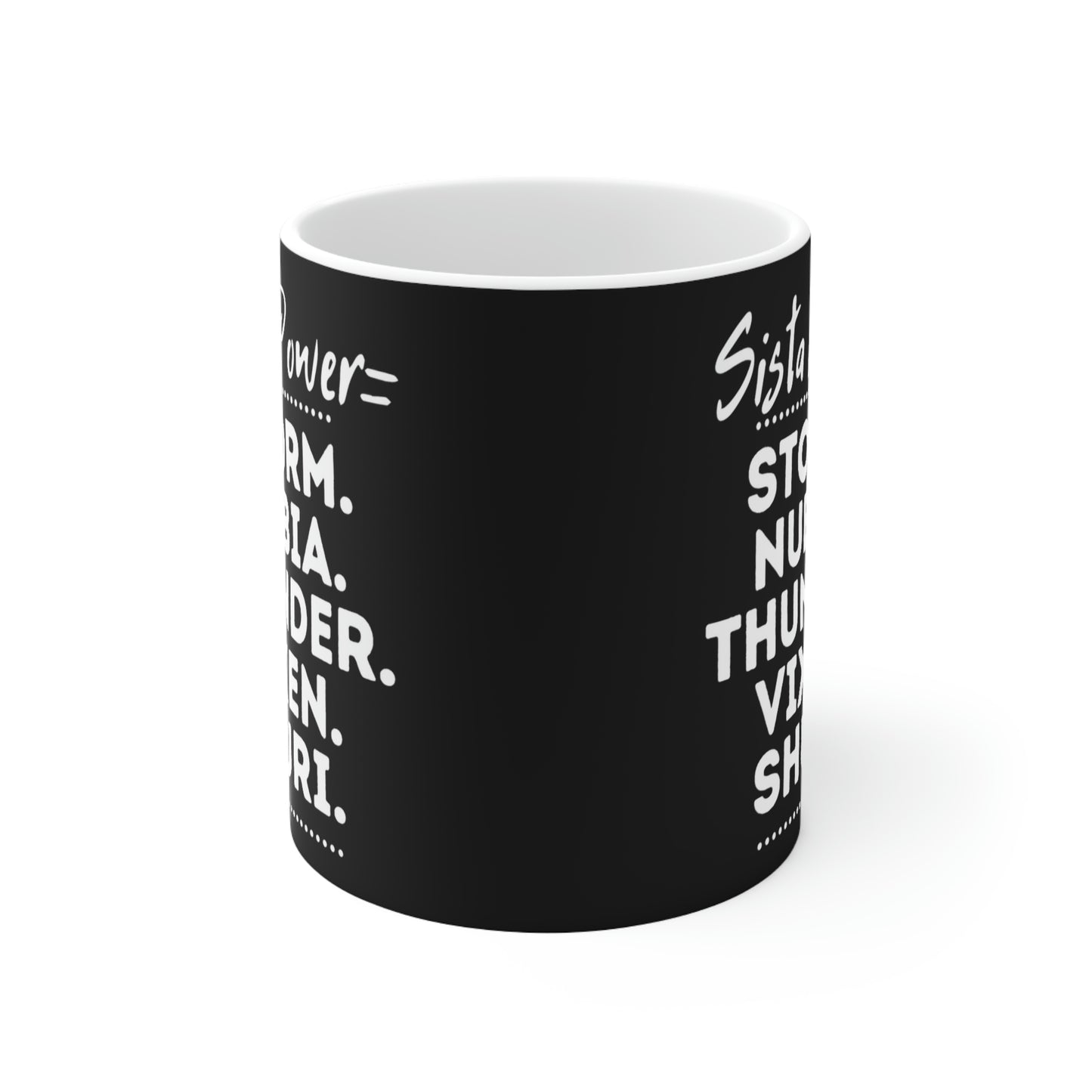 Sista Power Superhero NAMES | Ceramic Mug 11oz | African American Coffee Mugs